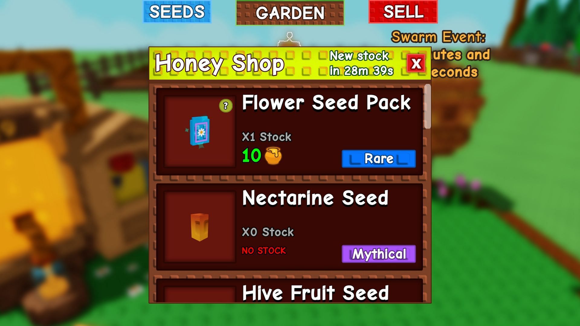 You can use the honey to purchase items from the Honey Shop (Image via Roblox)